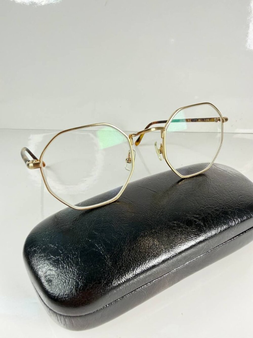 Bailey Nelson HECTOR Eyeglasses Gold Tortoise Geometric Frame 49-21-145
